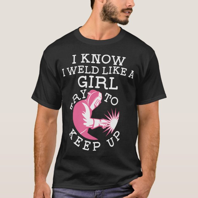 Camiseta Sé que sueldo como una chica, trata de mantener el (Anverso)