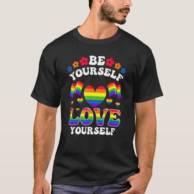 Camiseta Sé que te quieres a ti mismo LGBT (Anverso)