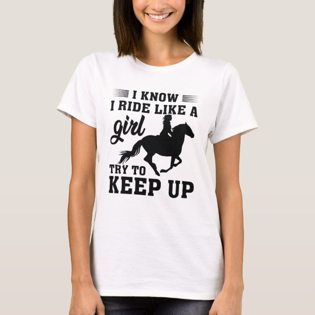 Camiseta Sé Que Viajo Como Un Chica Tratando De Mantenerme  (Anverso)