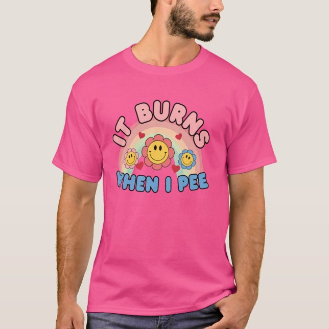 Camiseta Se Quema Cuando Pee (Anverso)