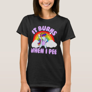 Camiseta Se Quema Cuando Pee El Gracioso Embargo De Raunchy