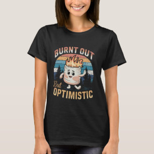 Camiseta Se Quemó Atardecer Vintage Retro Pero Optimismo