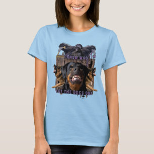 Camiseta ¡Sé quién dejó los perros hacia fuera!