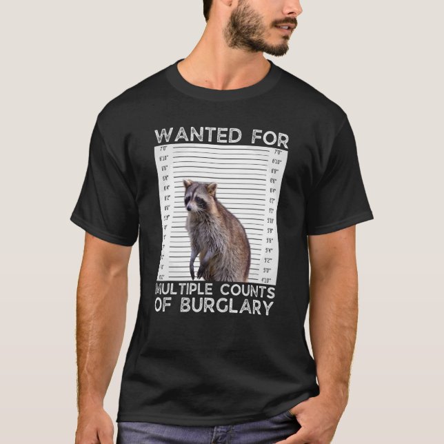 Camiseta Se Quiere Para Múltiples Recuentos De Raccoon Burg (Anverso)