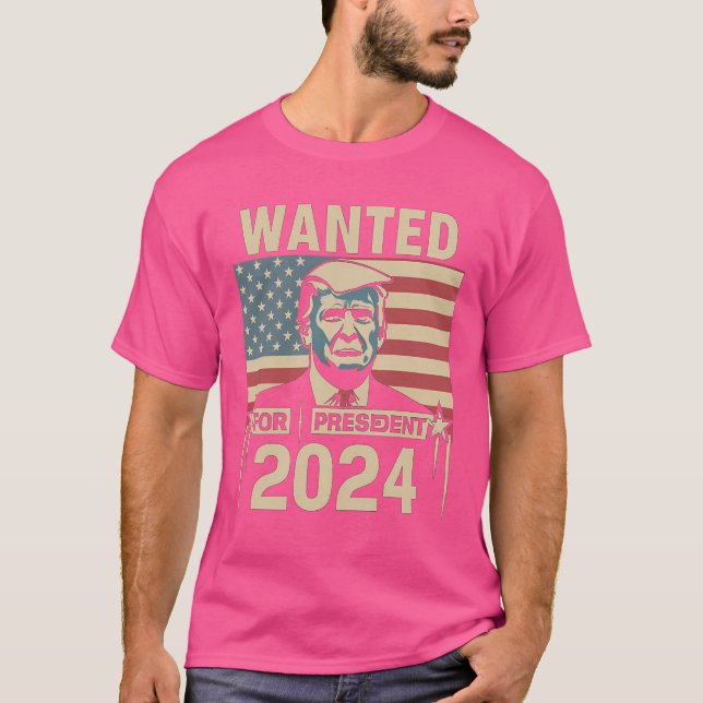 Camiseta Se Quiere Una Mug Disparada Por El Presidente Trum (Anverso)