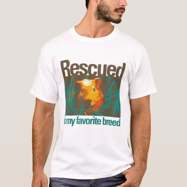 Camiseta Se rescata mi raza preferida - conejillo de Indias (Anverso)
