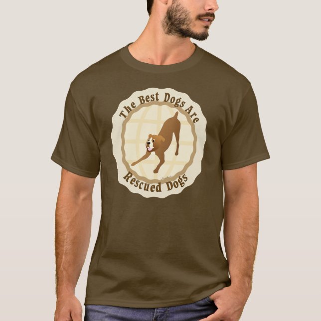 Camiseta Se rescatan los mejores perros - boxeador (Anverso)