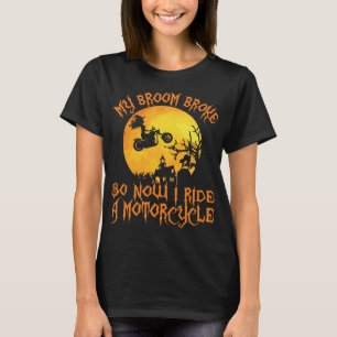Camiseta Se rompió la motocicleta de Halloween