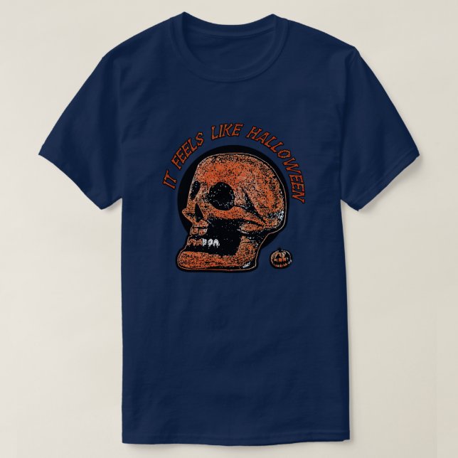Camiseta Se Siente Como La Calabaza De Halloween-Mini (Diseño del anverso)