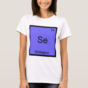 Camiseta Se - Símbolo sedagive de elemento de química div