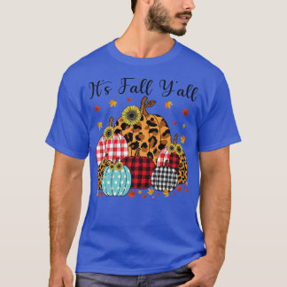 Camiseta Se tocan calabazas de leopardo de otoño