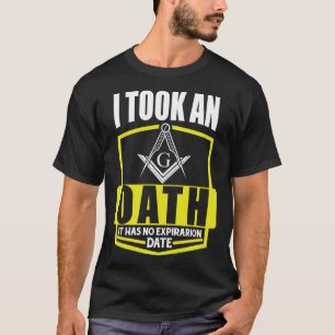 Camiseta Se Tomó Un Juramento De Plaza Maestro Masónica Y B