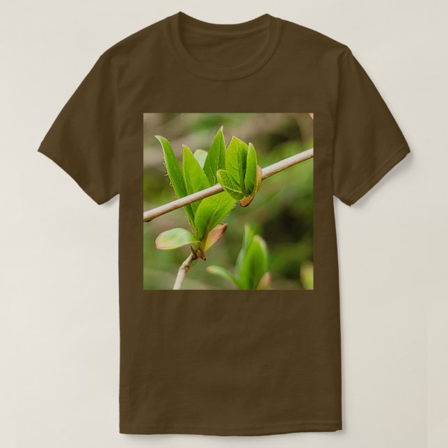 Camiseta Se tomó una foto de la belleza de los nuevos brote (Diseño del anverso)