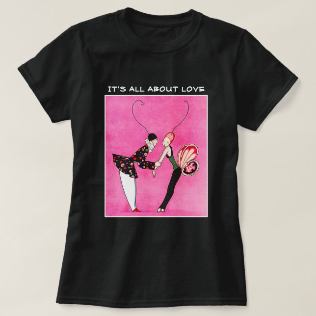 Camiseta Se trata de amor. Regalo el día de San Valentín (Diseño del anverso)