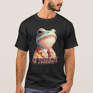 Camiseta sé tú mismo, rana