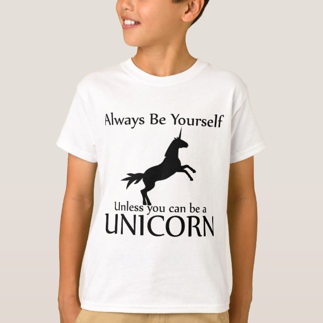 Camiseta Sé tú mismo Unicornio (Anverso)