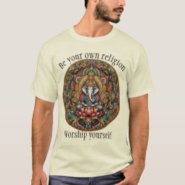 Camiseta Sé tu propia religión y veneración