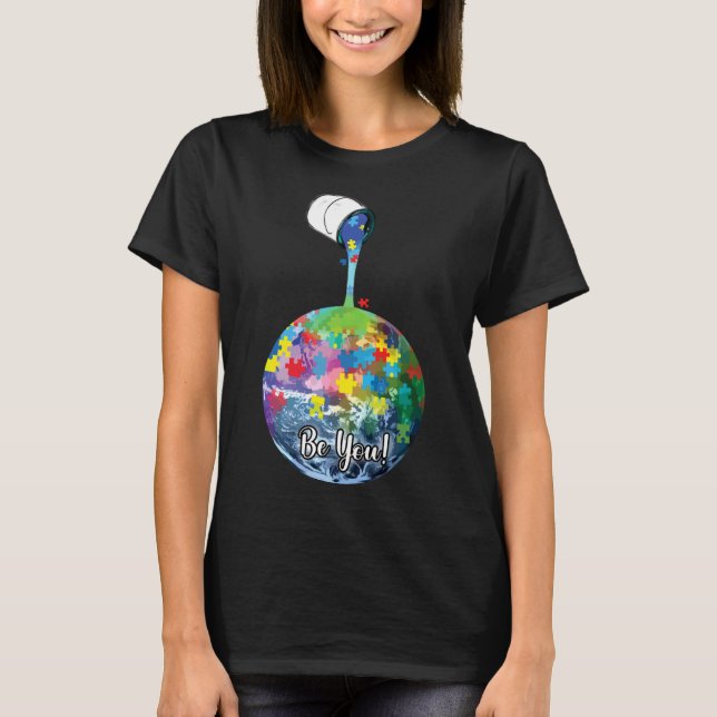 Camiseta Sé Tú Que El Mundo Ajustará La Conciencia Del Auti (Anverso)