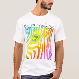 Camiseta Sé tu radiante animal de arco iris de cebra
