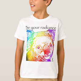 Camiseta Sé tu radio, animales del arco iris koala