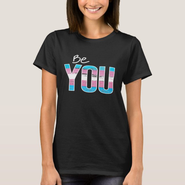 Camiseta Sé Tú - Trans -blanco (Anverso)