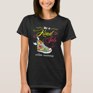 Camiseta Sé Un Alma Amable Zapatos De Concienciación Sobre