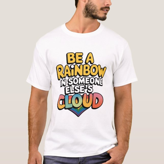 Camiseta Sé un arcoiris (Anverso)