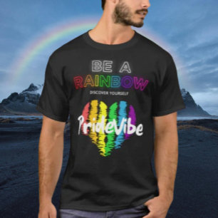 Camiseta Sé un Arcoíris Descubre Tú Mismo OrgulloVibra Fren