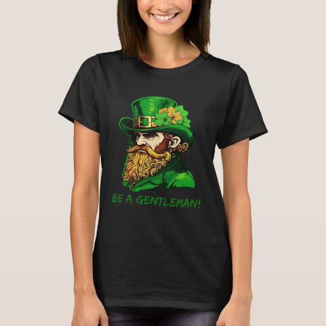 Camiseta Sé Un Caballero Kobold St Patricks Day Leprec Irla (Anverso)