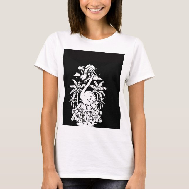 Camiseta Sé un flamenco (Anverso)