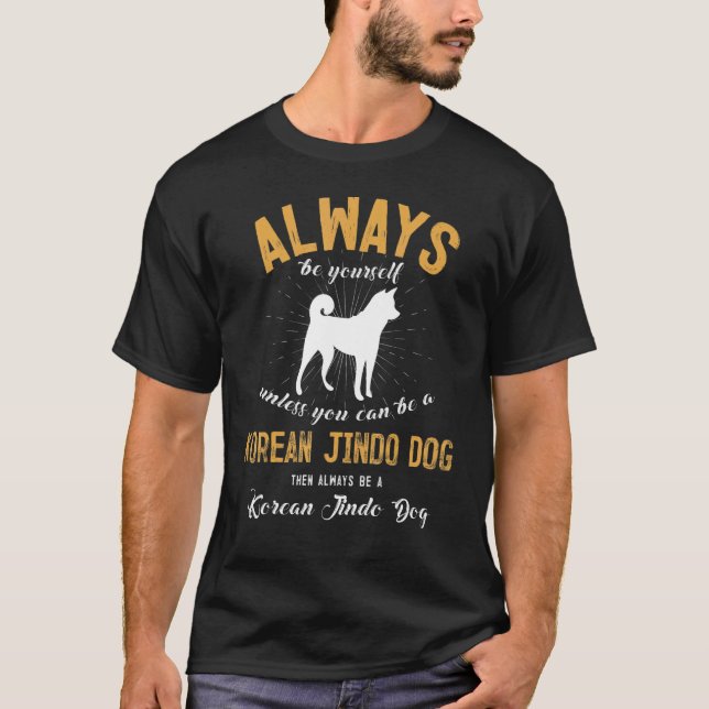 Camiseta Sé un perro jindo coreano (Anverso)
