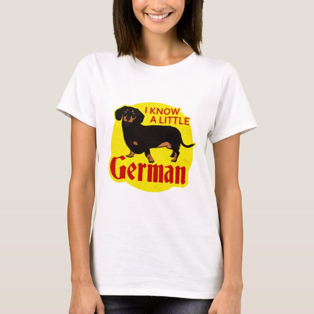 Camiseta Sé un poco alemán (Anverso)