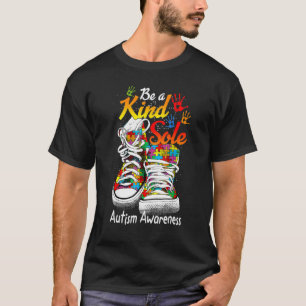 Camiseta Sé Un Tee Sole Zapatos Mes de Concientización sobr