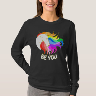 Camiseta Sé Un Unicornio Magnético Con Arcoiris
