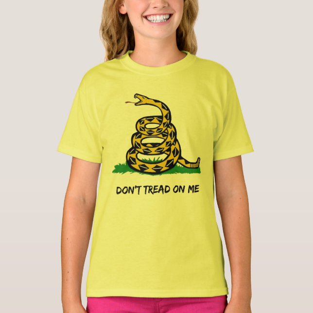 Camiseta Sé un verdadero libertario. No me pises. (Anverso)