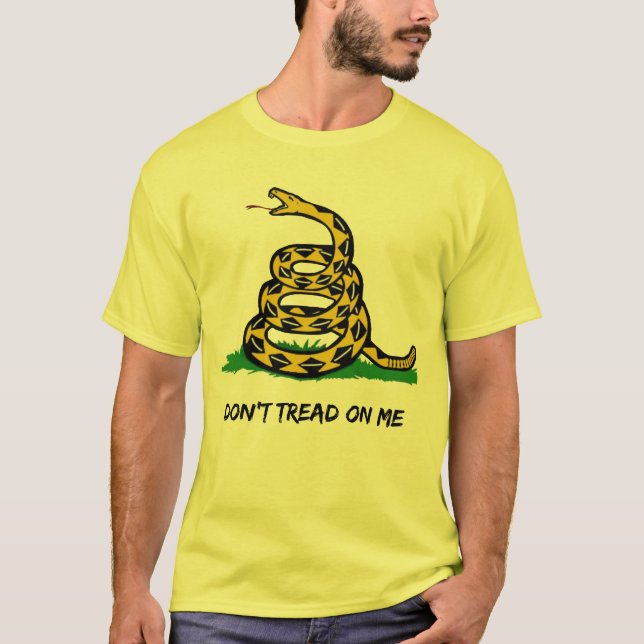 Camiseta Sé un verdadero libertario. No me pises. (Anverso)