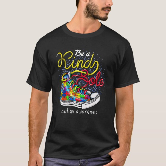 Camiseta Sé una especie de autismo y entereza Rompecabezas  (Anverso)