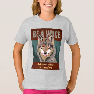 Camiseta Sé una voz - Protección de lobos y libertad
