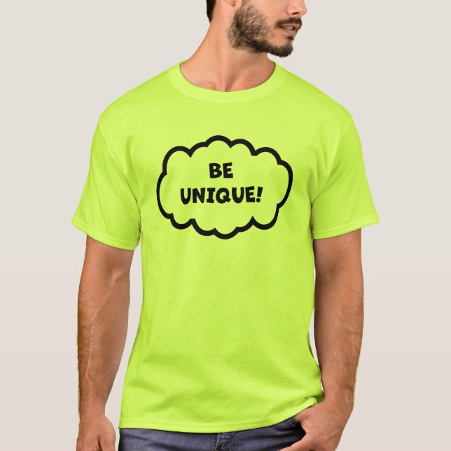 Camiseta ¡Sé único! (Anverso)