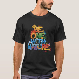 Camiseta Sé Uno Con la Naturaleza – Tipografía Elemental Co