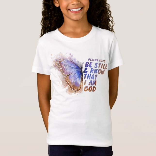 Camiseta Sé Y Sé Que Soy Dios:  Mariposa T-Shirt (Anverso)