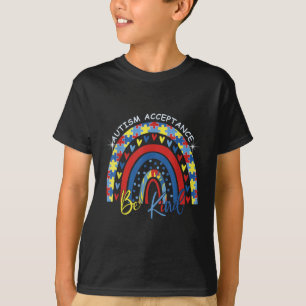 Camiseta Sea amable autismo aceptación de conciencia Arcoir