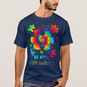 Camiseta Sea amable autismo Concienciación Tejido Rompecabe