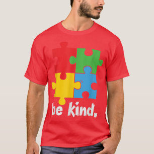 Camiseta Sea amable con el autismo, la bondad de decir posi
