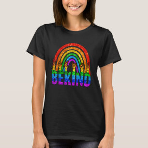 Camiseta Sea amable con el lenguaje del Rótulo arcoiris Lgb