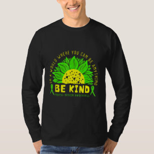 Camiseta Sea amable con la Cinta Verde Sunflower Mental Hea