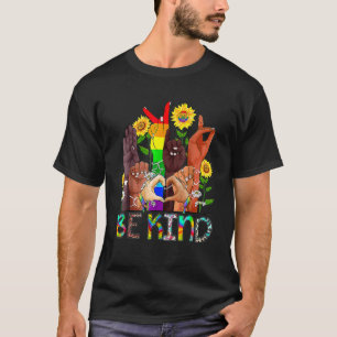 Camiseta Sea amable con la mano del lenguaje de Rótulo habl