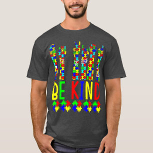 Camiseta Sea amable con la mano lenguaje de Rótulo Rompecab