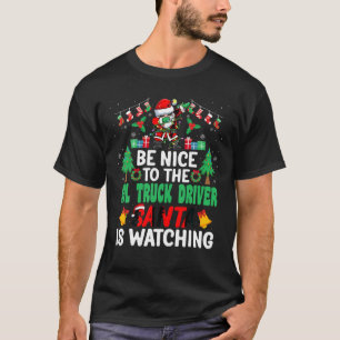 Camiseta Sea amable con los Navidades de la CDL Truck Drive