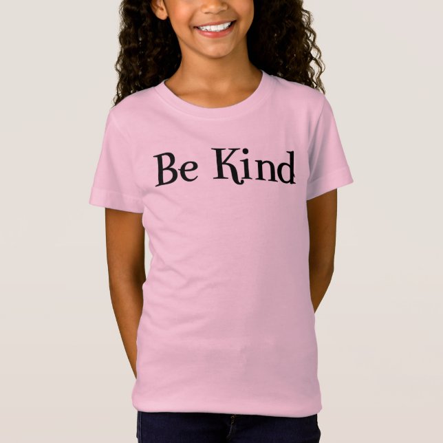 Camiseta Sea amable con los niños, camiseta, positividad (Anverso)